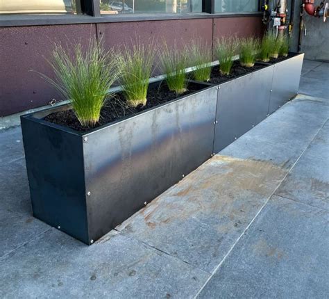 metal planter box long|metal planter boxes near me.